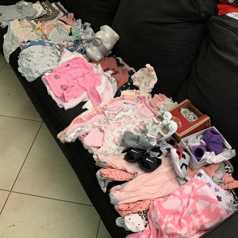 50 Piece Lot- Baby Girl Clothes Shoes Accessories!